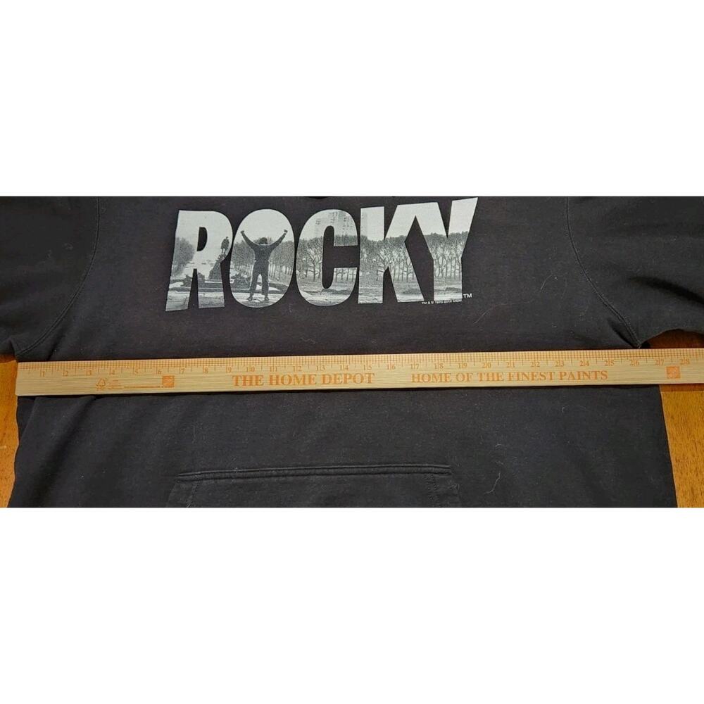 Rocky Balboa Movie Graphic Hoodie Black Port & Company Men's Size 2XL Sweatshirt - Picture 3 of 7